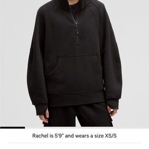 Lululemon oversized funnel neck half zip scuba